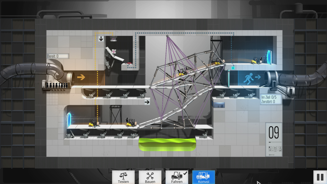 [22/12/2017] Bridge Constructor Portal vermischt die Features von Bridge Constructor und Portal und macht daraus ein witziges und anspruchsvolles Zeitvertreib-Spiel! (9)