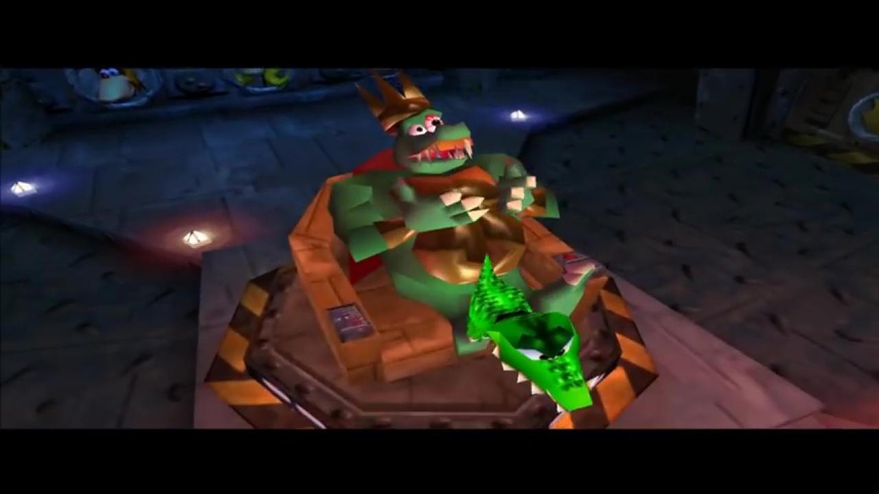 [20/12/2017] King K. Rool ist in Donkey Kong 64 zurück und böser als je zuvor. Er entführt die gesamte Affenbande (außer Donkey Kong) und stiehlt obendrein die Bananenvorräte.