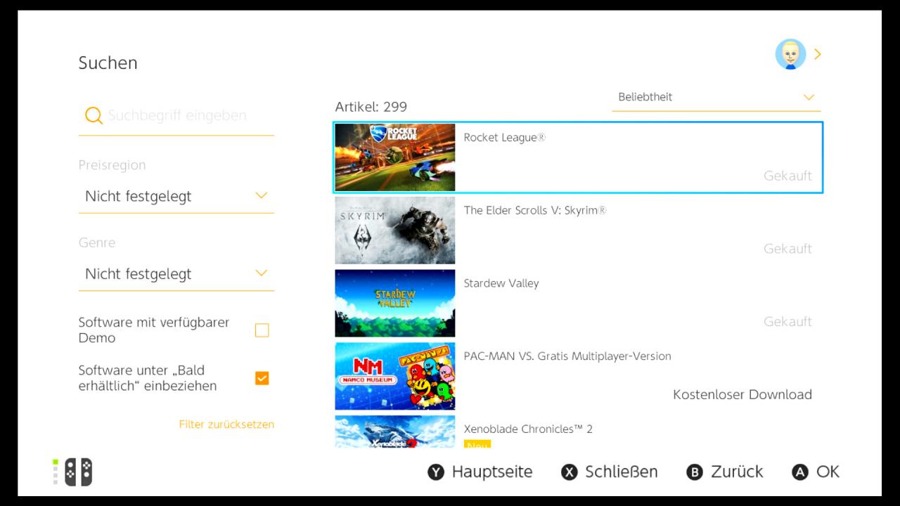 [07/12/2017] Nintendo Switch: Ein Paradies für Indie-Entwickler? Bilder aus dem eShop der Nintendo Switch.