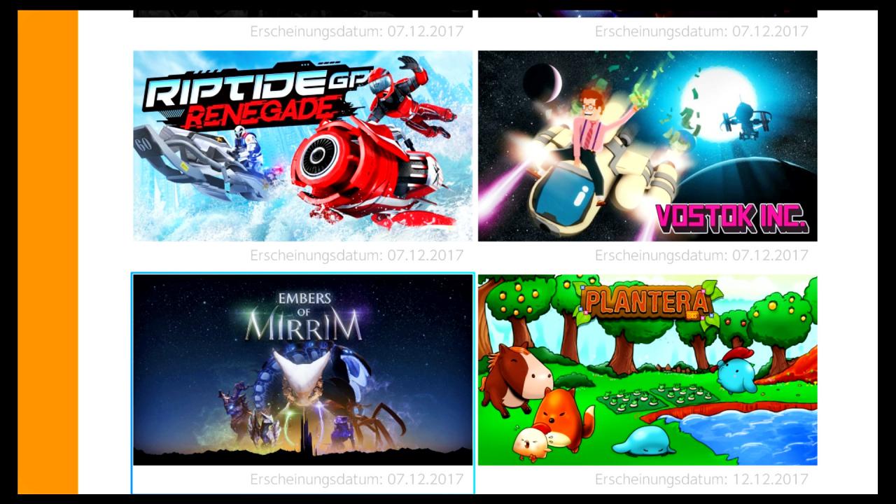 [07/12/2017] Nintendo Switch: Ein Paradies für Indie-Entwickler? Bilder aus dem eShop der Nintendo Switch.