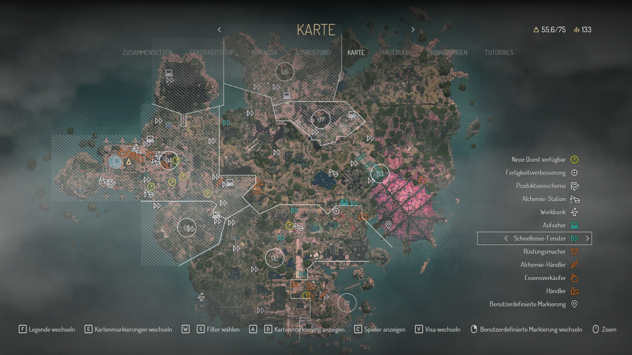 [04/12/2017] Die Map von Peh ist ziemlich verpixelt und stellenweise sind einfach zu viele Marker in einem Areal gesetzt, das wird schnell unübersichtlich.