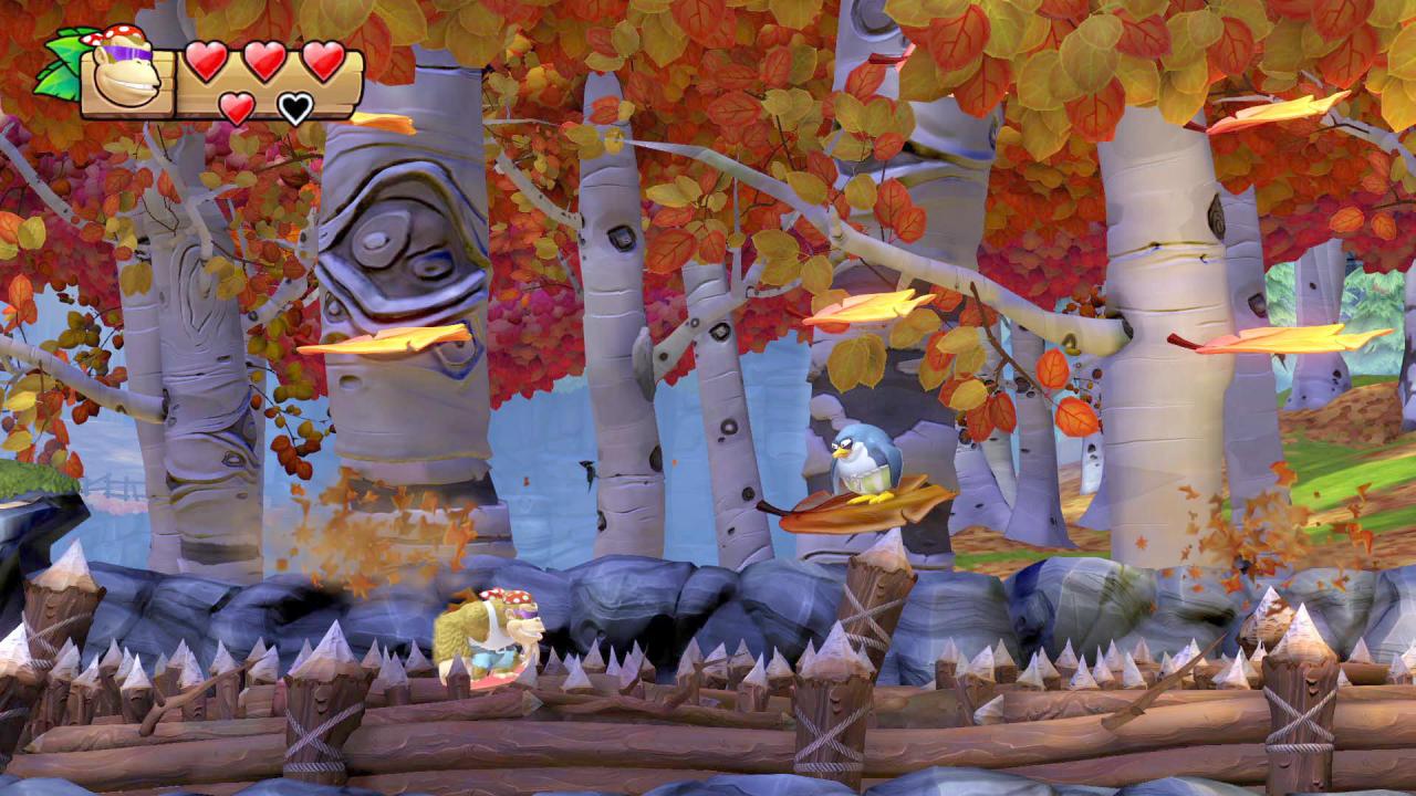 [25/01/2018] Neu in der Switch-Version: Funky Kong als spielbare Figur. Dank seines Surfbretts können euch als Funky beispielsweise spitze Stacheln gar nicht verletzen.