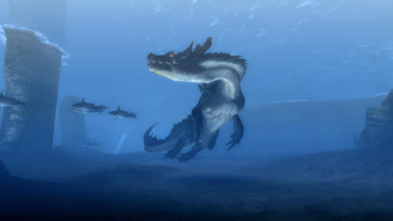 [26/01/2018] Ab ins kühle Nass: Als erster Titel der Serie bot Monster Hunter Tri für Wii-Unterwasserkämpfe.