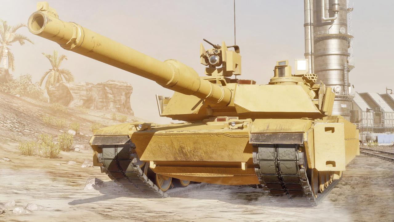 [08/02/2018] Statt mit dem Arsenal des Zweiten Weltkriegs kämpfen wir in Armored Warfare mit modernen Kampfpanzern. Hier im Bild: ein amerikanischer M1-Abrams.