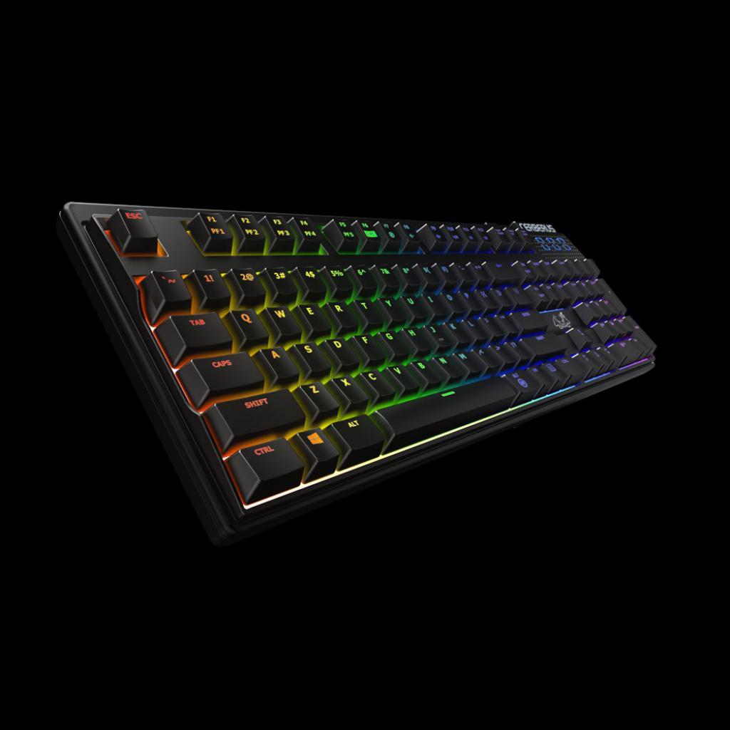 [16/02/2018] Wie bei der Asus Cerberus Mech, könnt ihr inzwischen bei vielen Tastaren jeder Taste eine eigene LED-Farbe zuweisen.