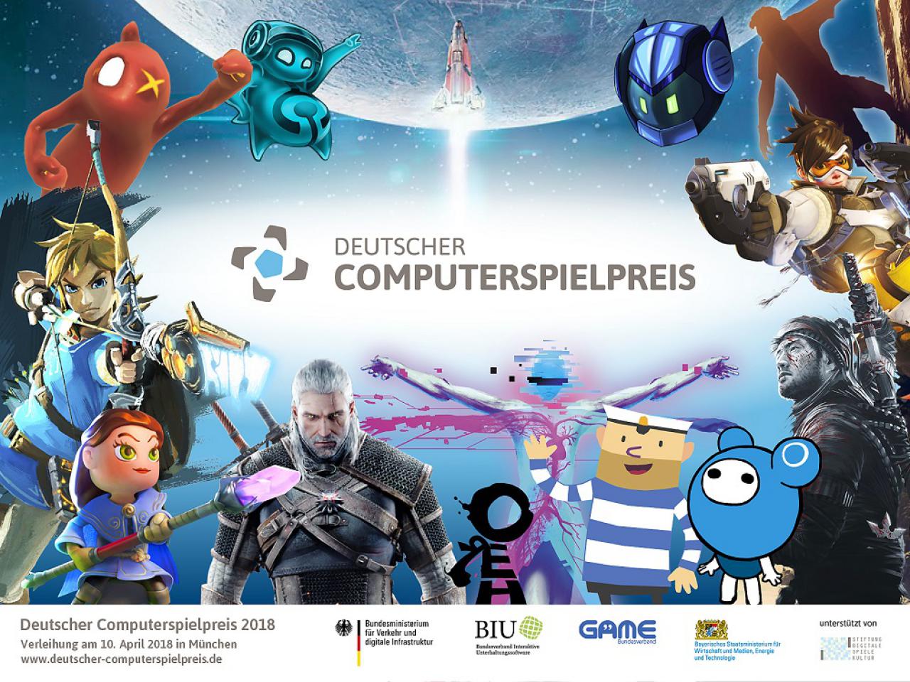 Deutscher Computerspielpreis 2018 am 10. April im Livestream schauen 