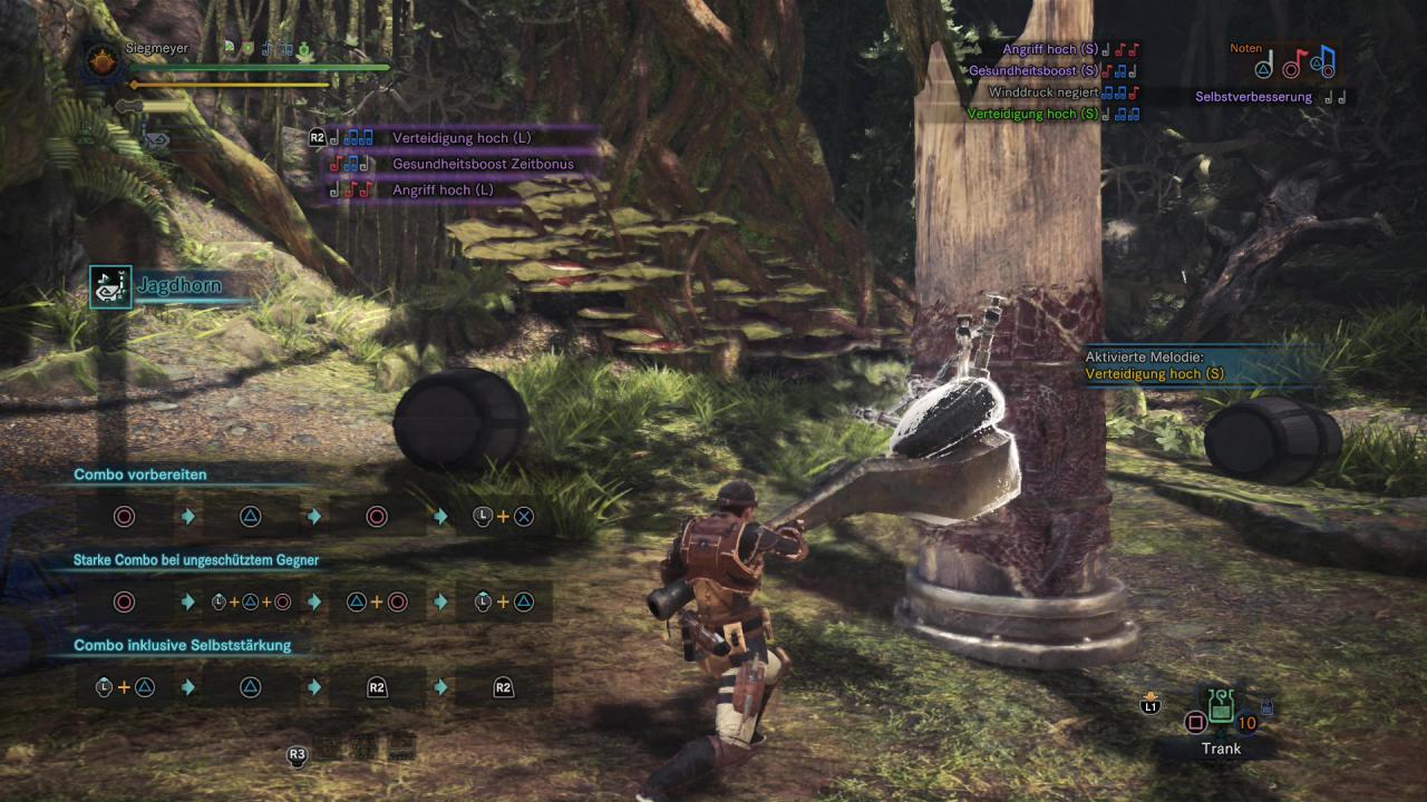 [27/02/2018] Monster Hunter World - Jagdhorn - Nach gespielter Setlist drückt ihr erneut R2 für eine Zugabe.