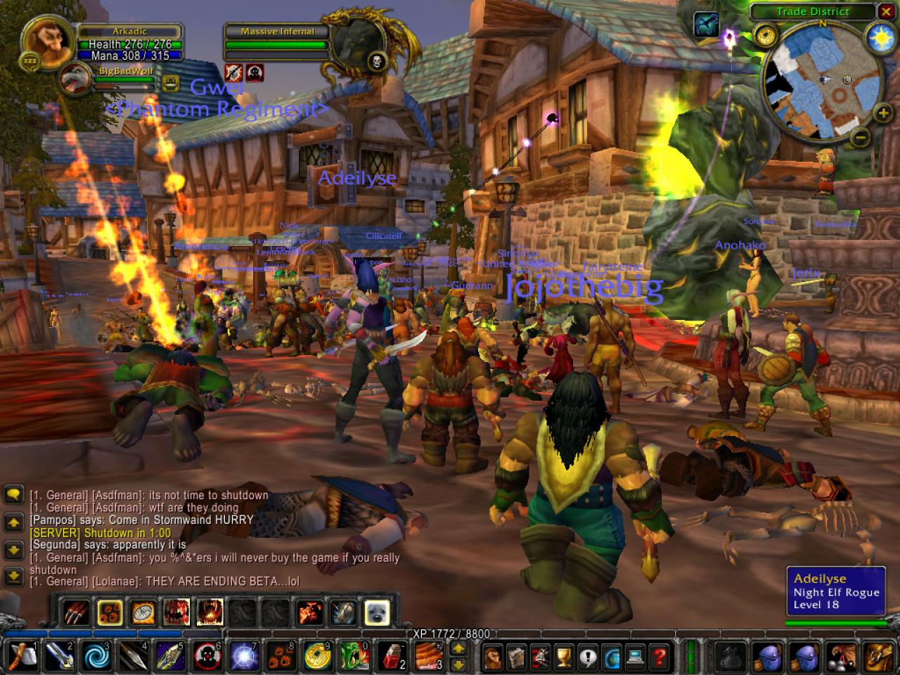 [23/02/2018] Blizzards Dauerbrenner World of Warcraft (seit 2004) macht das MMO-Genre massentauglich und ändert es vielen Punkten grundlegend. Unser Screenshot stammt von einem Beta-Server kurz vor dem finalen Shutdown.
