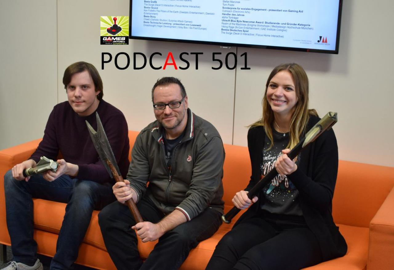 [12/02/2018] Games Aktuell Podcast 501: Jannik, Thomas, Svenja