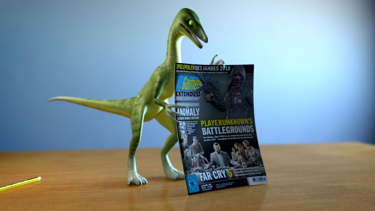 [22/03/2018] Eine Woche lang saß unser 3D-Crack an der Gestaltung und Animation dieses frechen, kleinen Dinos – und das nur für uns!&nbsp; (1)
