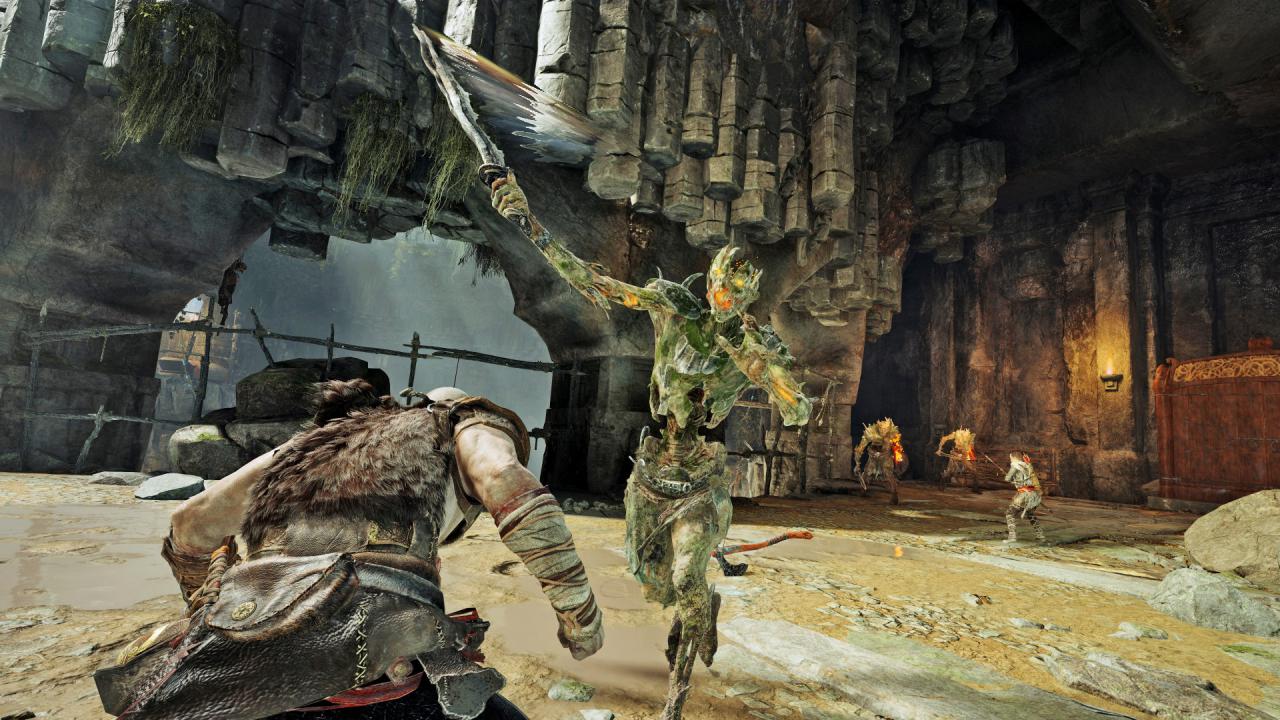 [10/03/2018] Gegner besitzen in God of War Levelstufen - mit besserem Loot für Kratos und Atreus habt ihr im Kampf leichteres Spiel.