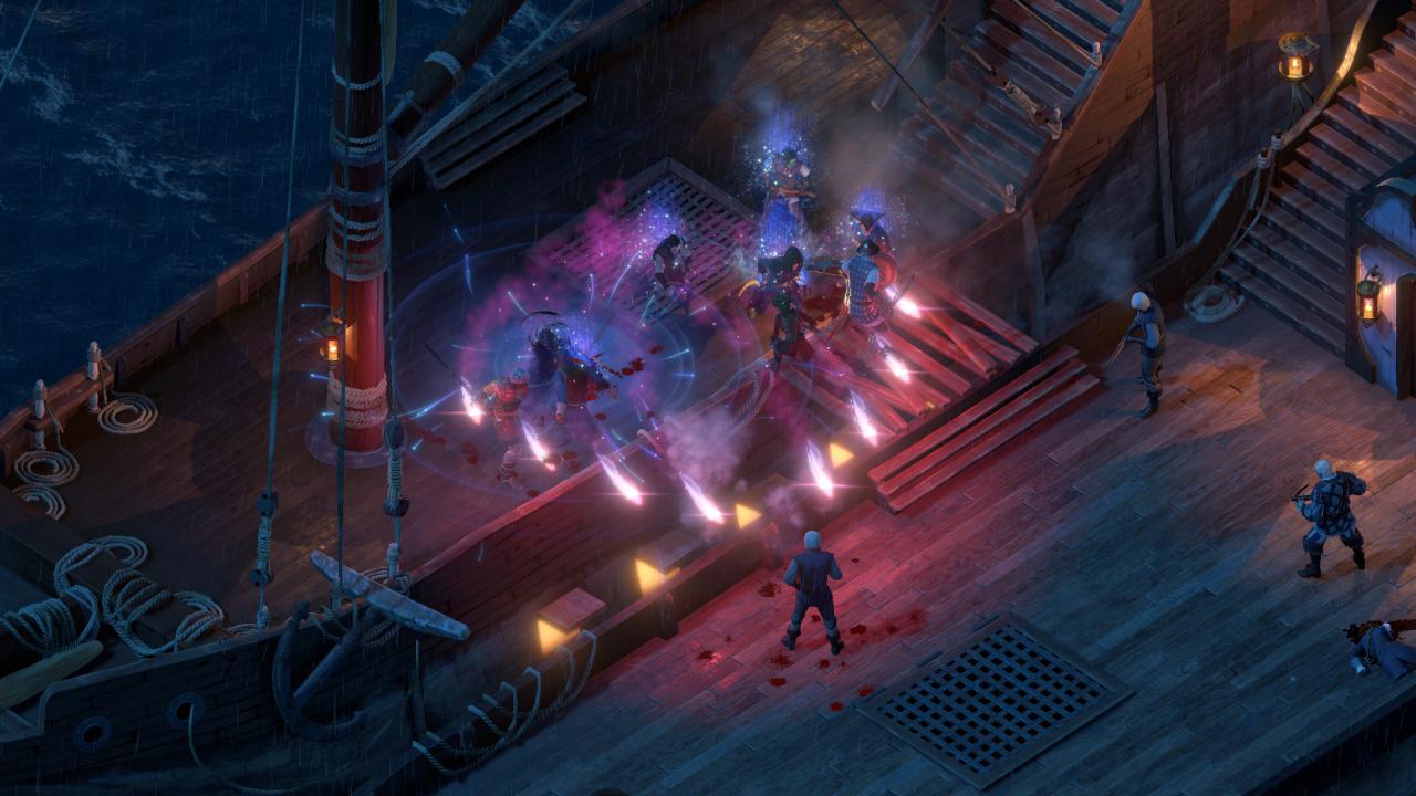[08/03/2018] Pillars of Eternity bietet Seeschlachten, die aber nur als Text-Adventure-Elemente ablaufen. Entermanöver fechtet ihr selbst in Echtzeit aus, um eine wertvolle Prise aufzubringen.