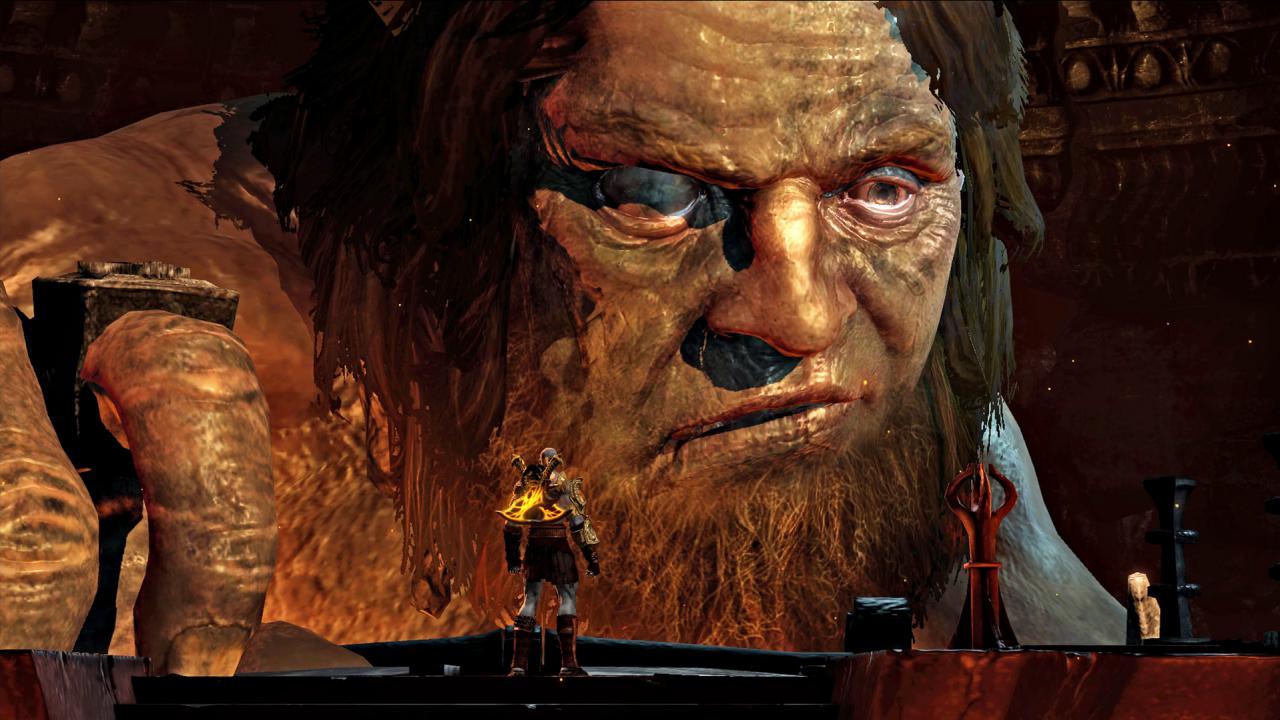 [12/04/2018] Noch ahnt Hephaistos – Gott des Feuers aus God of War 3 – nicht, welch schmerzhaftes Schicksal ihm bevorsteht. (