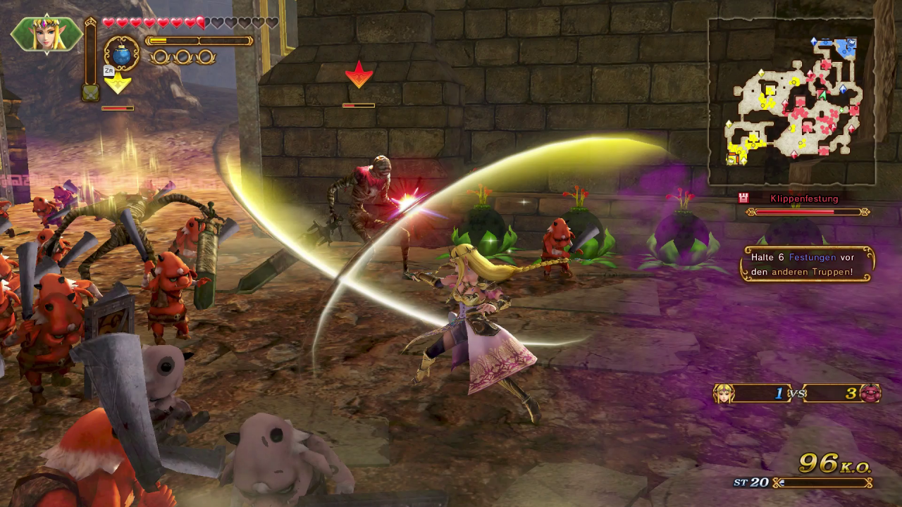 [16/05/2018] In Hyrule Warriors begnügt sich Zelda nicht mit einer Statistenrolle, stattdessen zieht sie mit ihrem Rapier munter mit in die Schlacht.
