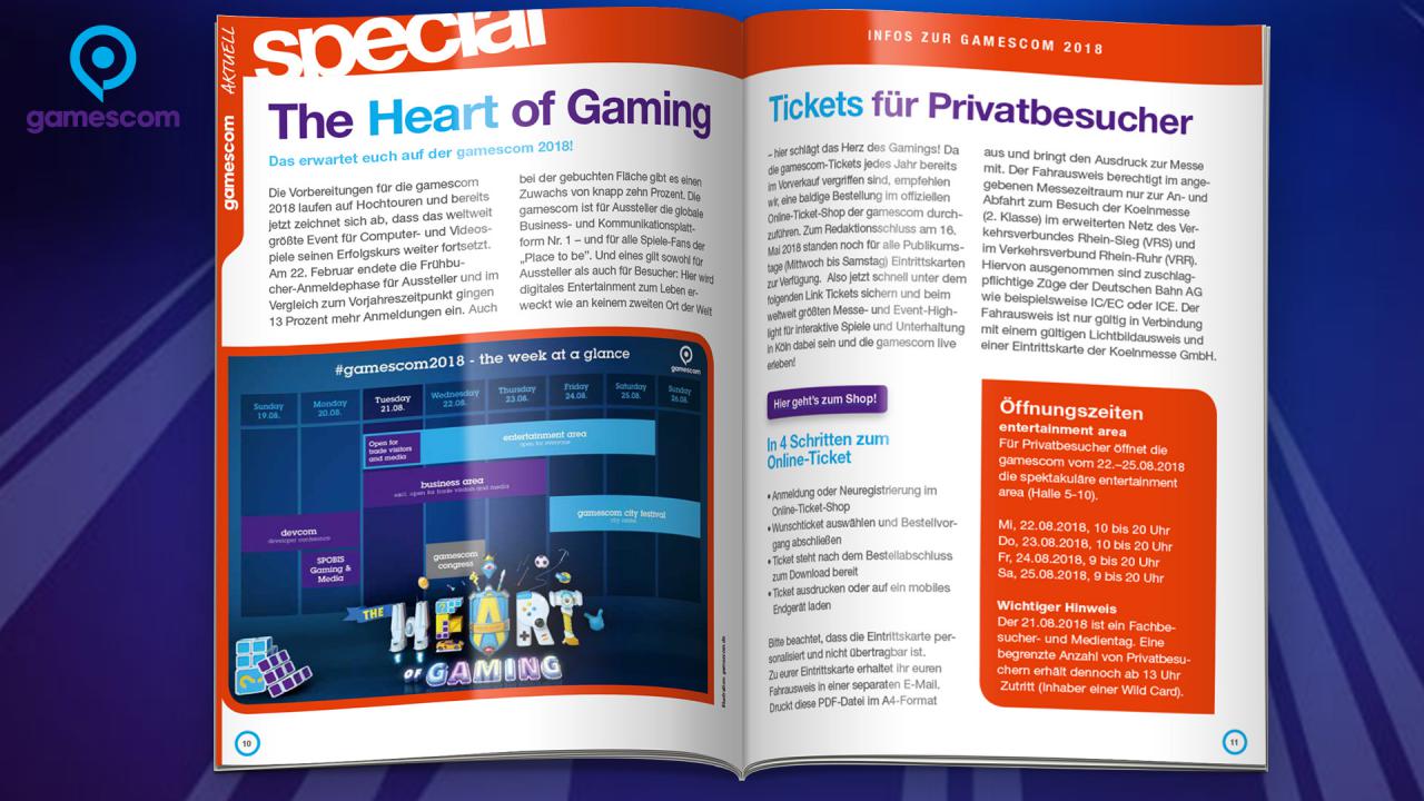 [17/05/2018] Leseprobe gamescom AKTUELL Digitalausgabe Mai