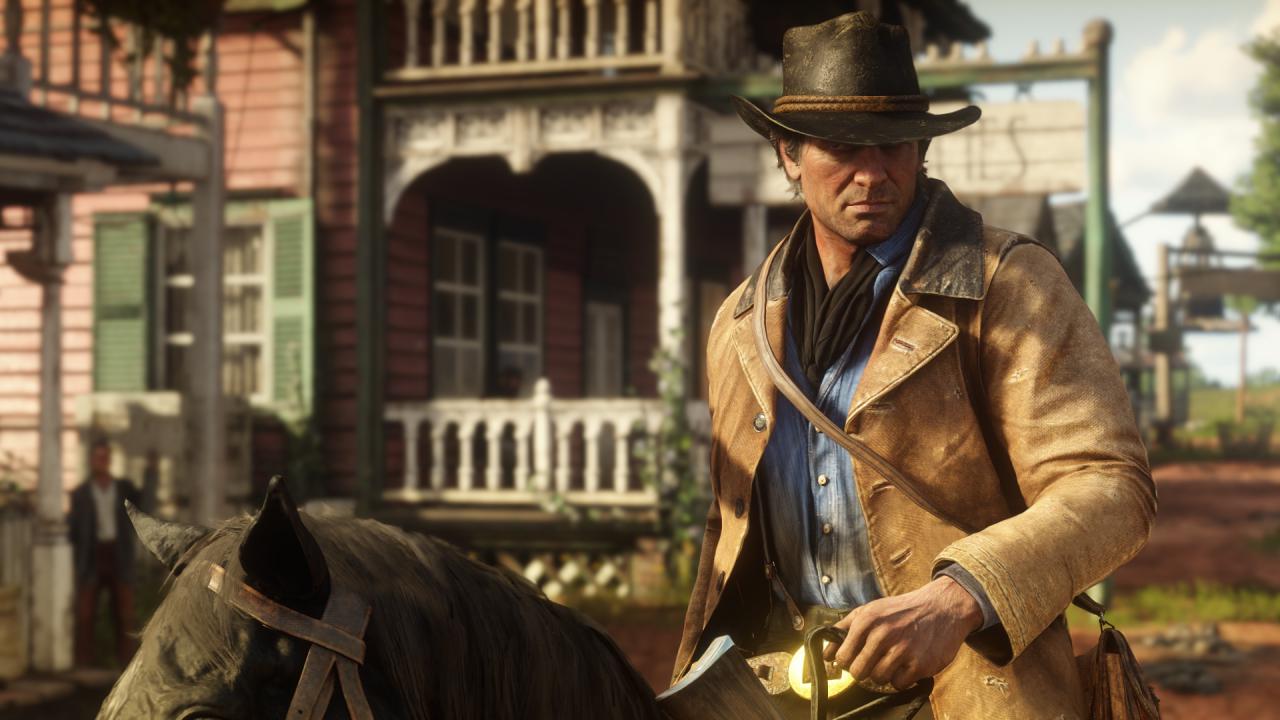 Arthur Morgan auf einem Screenshot in Red Dead Redemption 2.