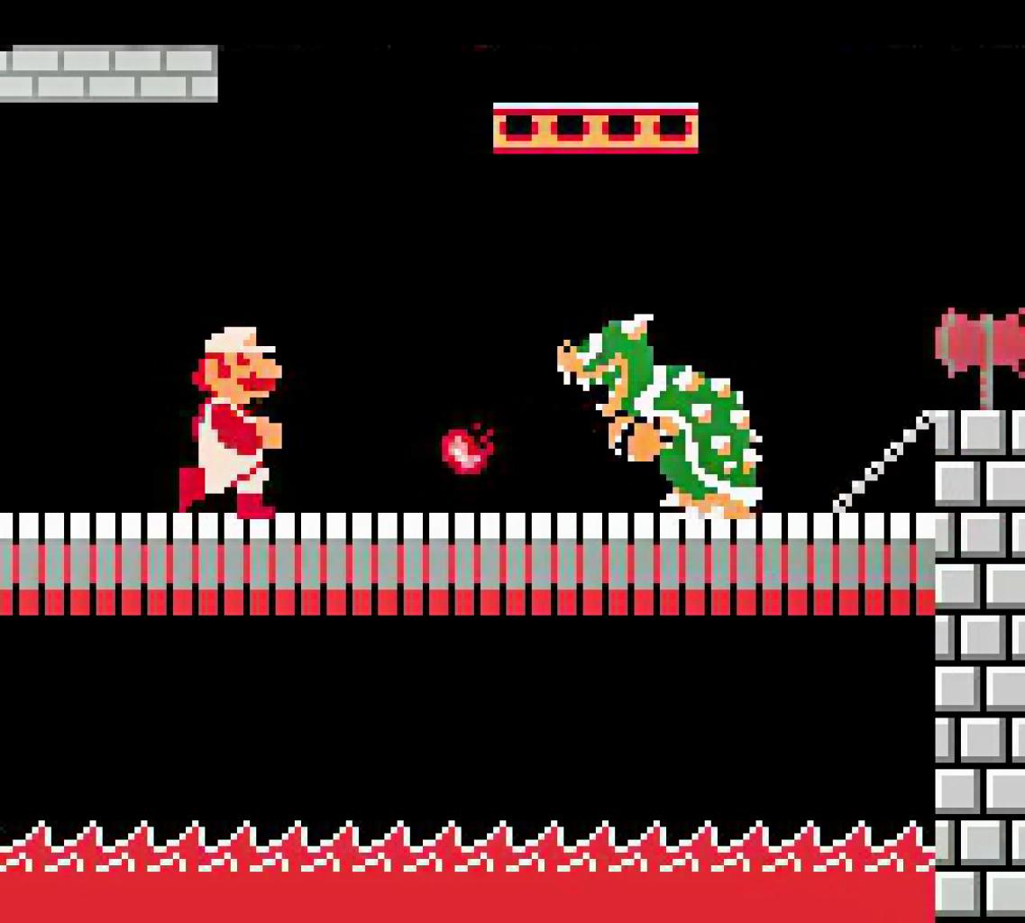 [11/05/2018] In späteren Mario-Hüpfern warteten auf dem Weg zu Bowser meist seine Schergen als Bosse auf uns. Im Original aber macht sich der Chef stets selbst die Hände schmutzig.