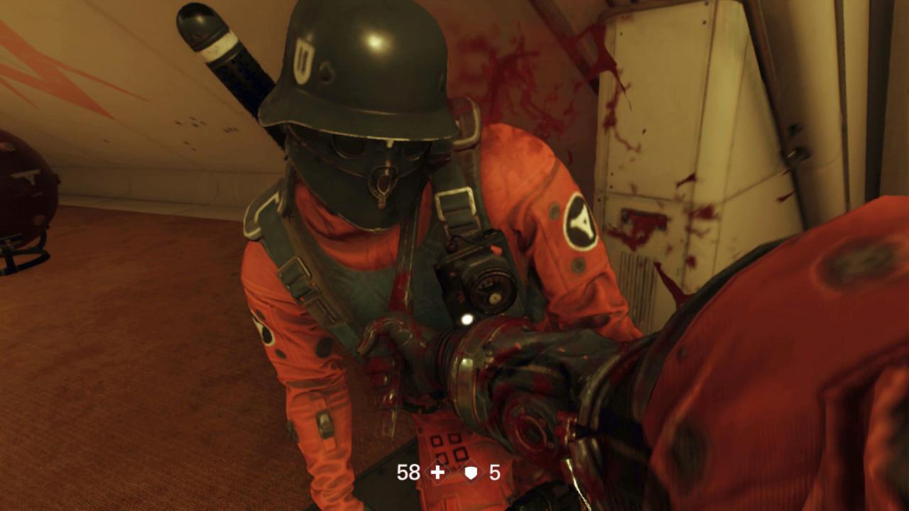 [29/05/2018] Mit der Axt schaltet Shooter-Held B.J. Gegner lautlos, blitzschnell und äußerst brutal aus – selbst mitten im Gefecht nützlich!