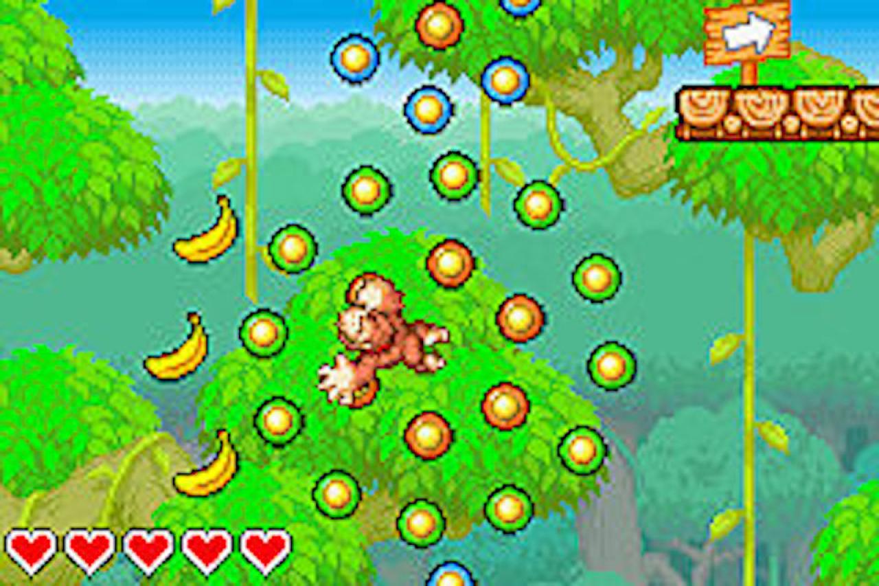 [16/05/2018] Obwohl Donkey Kong: King of Swing für den Nintendo DS primär mit den Schultertasten gespielt wird, ist in späteren Levels hohe Konzentration nötig.