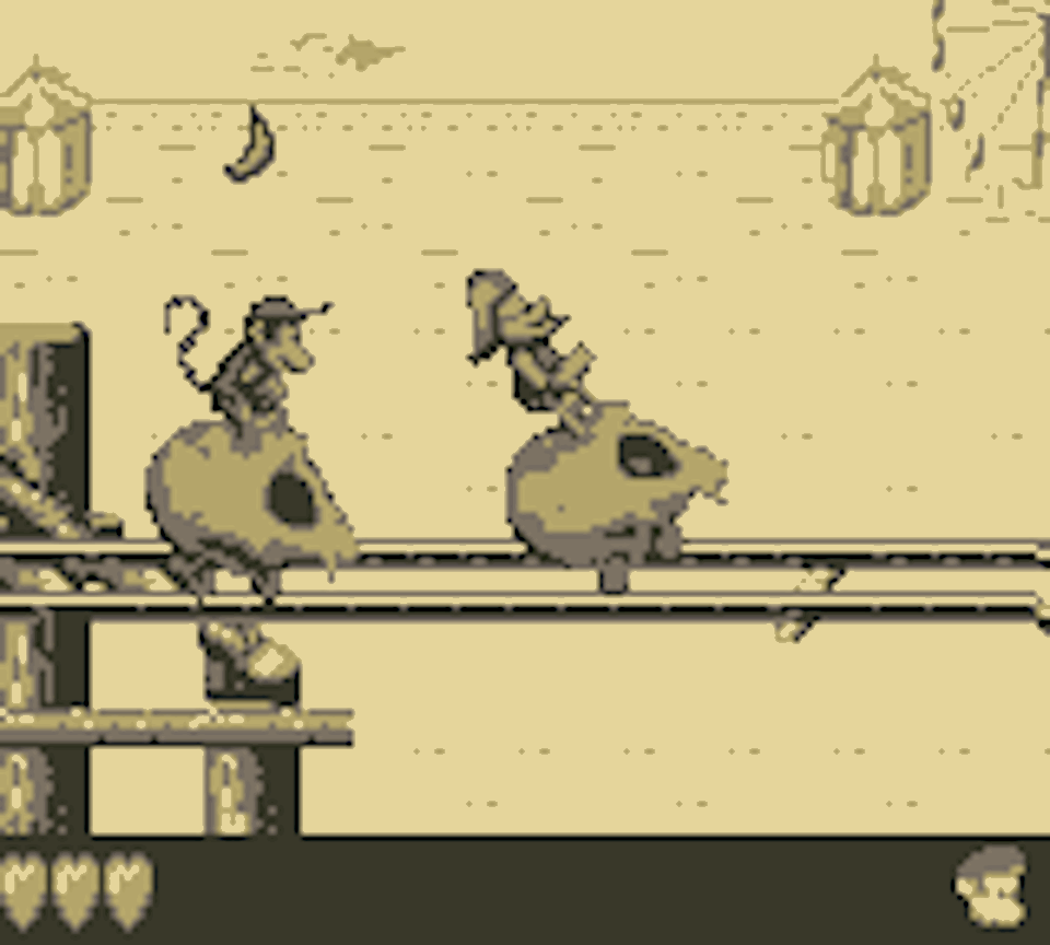 [16/05/2018] Auch in 8-Bit unglaublich charmant: Donkey Kong Land (im Bild Teil 2) überträgt das beliebte Spielprinzip der Donkey Kong Country-Serie auf den Game Boy.