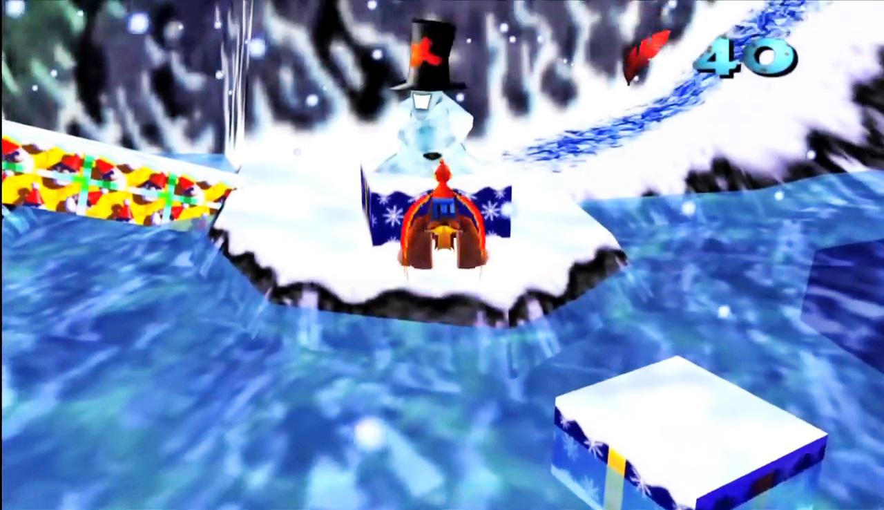 [21/06/2018] Das Design der Welten – nicht zu groß, nicht zu klein, voller Geheimisse – und der Gegner wie diesem fiesen Schneemann überzeugt, auch 19 Jahre nach dem Release.