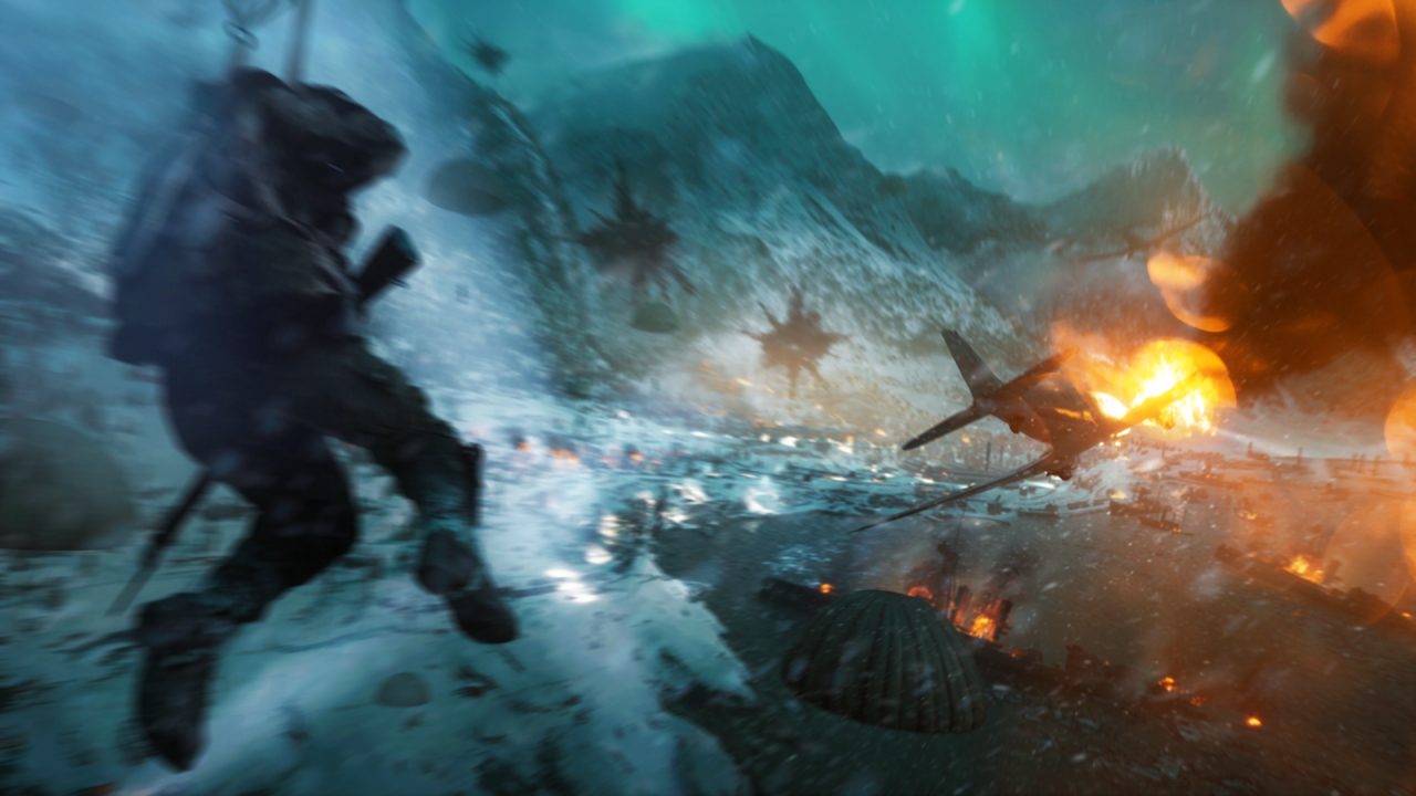 Die Luftinvasion im Hafen von Narvik war eines der Bestandteile der Battlefield 5-Beta.