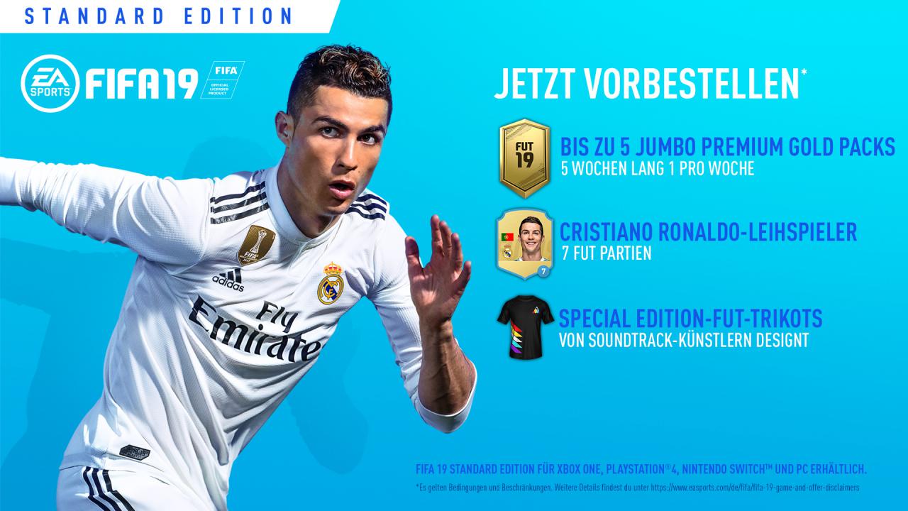 [10/06/2018] Pre-Order-Bonus Fifa 19&nbsp; Standard-Edition&nbsp;