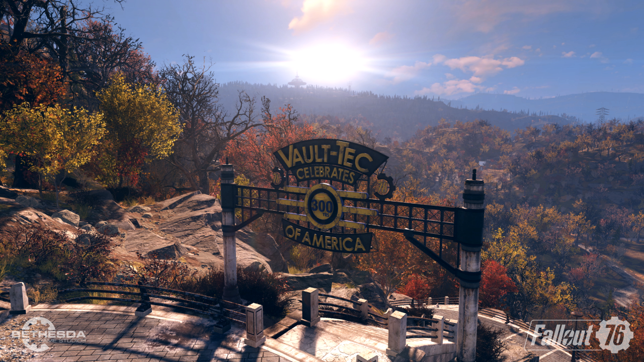 Die idyllischen Wälder von West Virginia im Gebiet von Fallout 76 - Appalachia