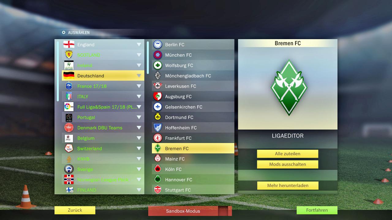 [20/06/2018] Ohne Fan-Patch sind die Namen der Teams verfremdet. Man erkennt aber trotzdem noch ganz gut, wer eigentlich gemeint ist.