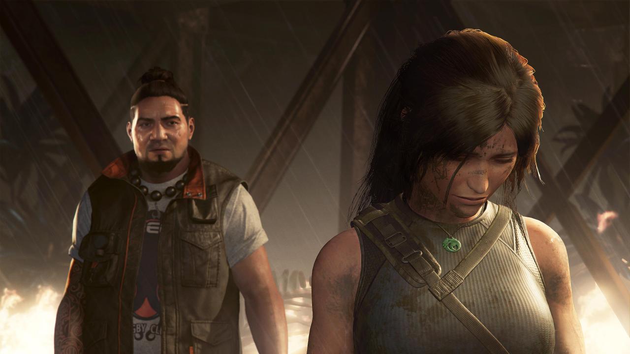 Lara Croft schaut traurig - ob es an den schwachen Verkaufszahlen in Großbritannien liegt?