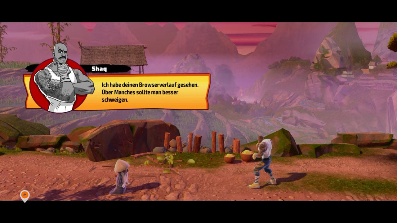 [07/06/2018] Vorsicht, der kommt flach! Einige der Sprüche in Shaq Fu: A Legend Reborn sind wirklich an der Grenze des guten Geschmacks.