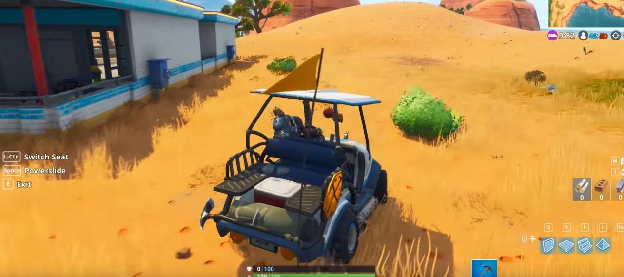 Das erste Fahrzeug im Battle Royale-Shooter Fortnite