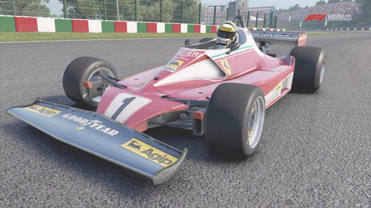[24/08/2018] Mit diesem Ferrari 312 T2 fuhr die österreichische Rennsport-Legende Niki Lauda um die Formel-1-Weltmeisterschaft. Insgesamt dürft ihr 20 Klassik-Boliden um die Rundkurse prügeln – zwei davon sind jedoch nur als Vorbesteller-Bonus erhältlich.