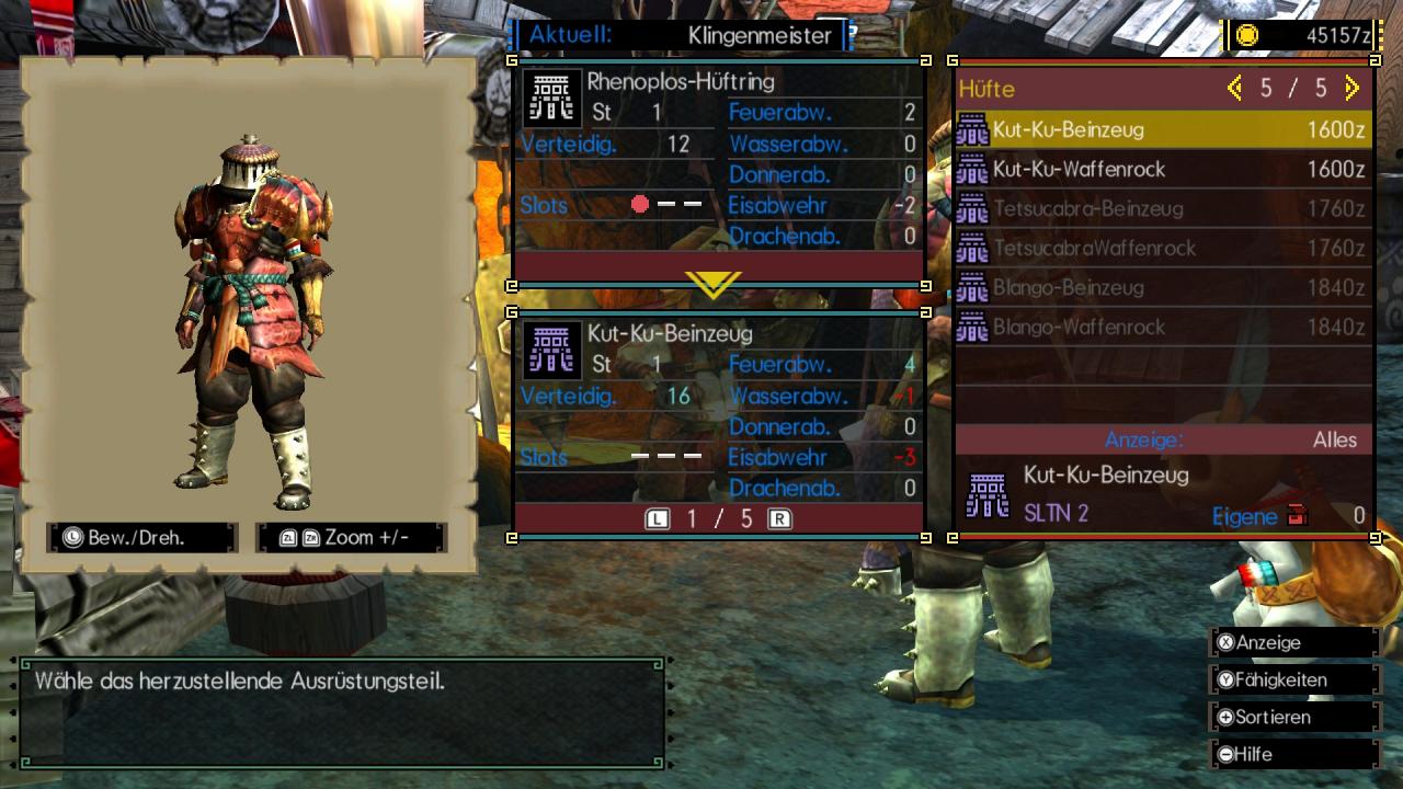 [28/08/2018] Monster Hunter Generations Ultimate im Test: Das stetige Verbessern der Ausrüstung von sich selbst und den katzenartigen Begleitern macht einen großen Reiz von Monster Hunter aus.