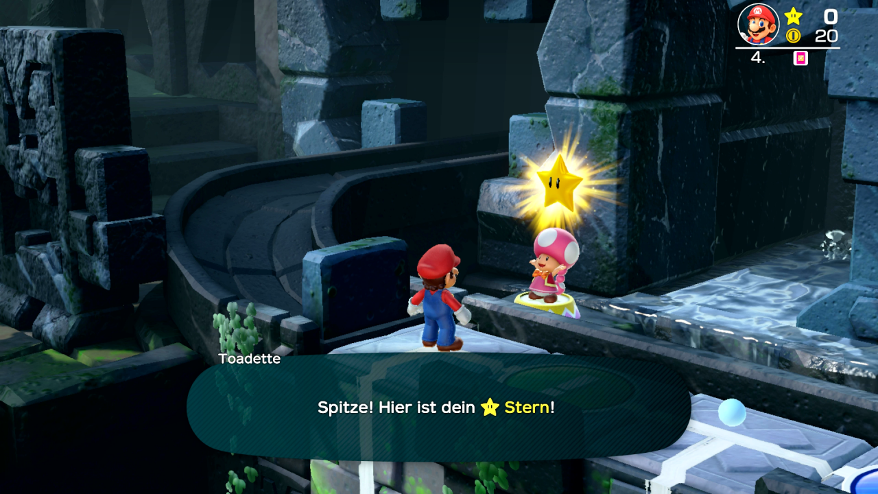 [28/09/2018] Wie gewohnt dreht sich in neusten Mario Party alles um die funkelnden Sterne: Zehn Münzen verlangt Toadette pro Exemplar, ein ziemlich günstiger Preis.