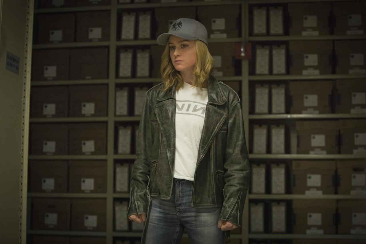 [18/09/2018] Wirkt manchmal fast schon zu abgebrüht: Captain Marvel zeigt im Film kaum Schwächen.