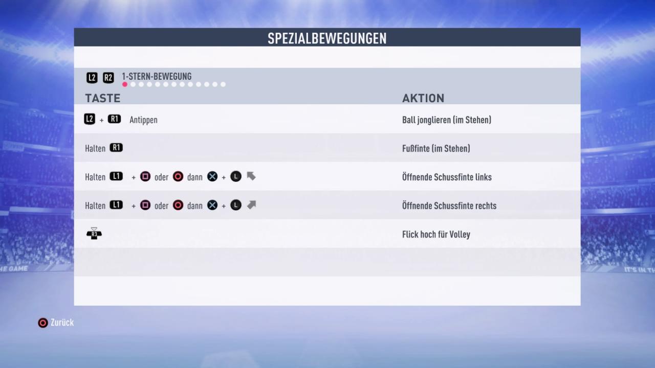 [19/09/2018] Alle Tastenkombinationen zu den FIFA 19 Tricks. (1)