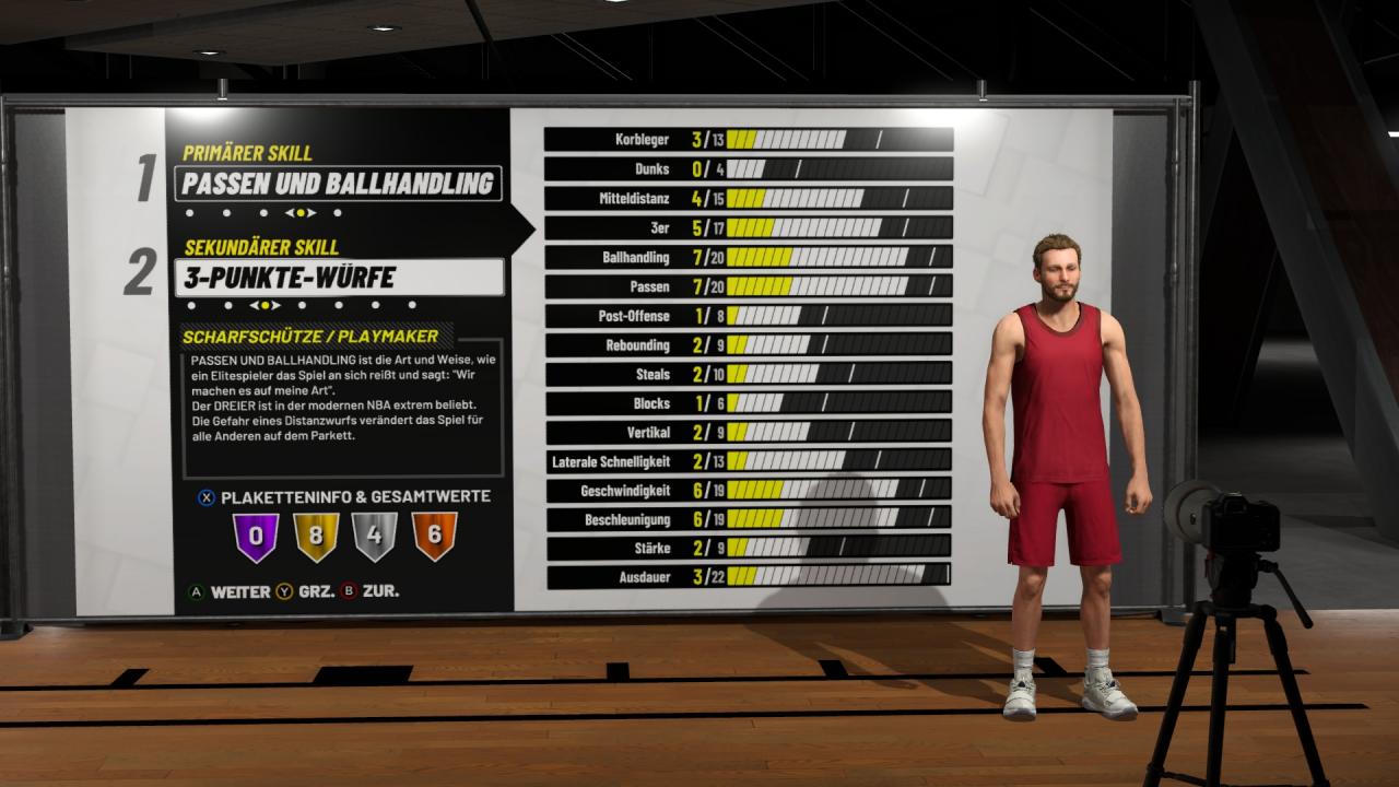 NBA2K19 im Test: Hier seht ihr die Charaktererstellung des Karriere-Modus.
