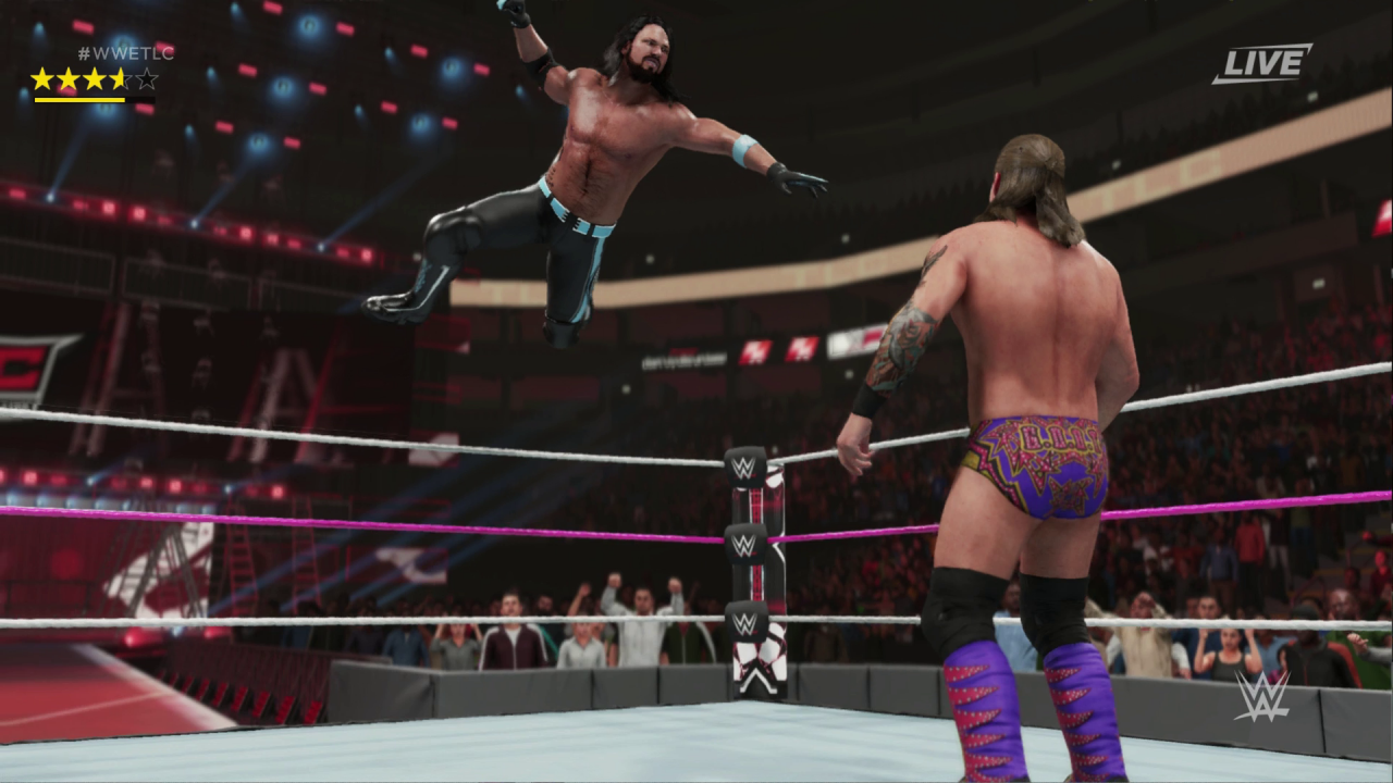 [19/09/2018] Sowohl AJ Styles als auch sämtliche seiner Kollegen kommennatürlich mit ihren jeweiligen Signature-Moves daher.