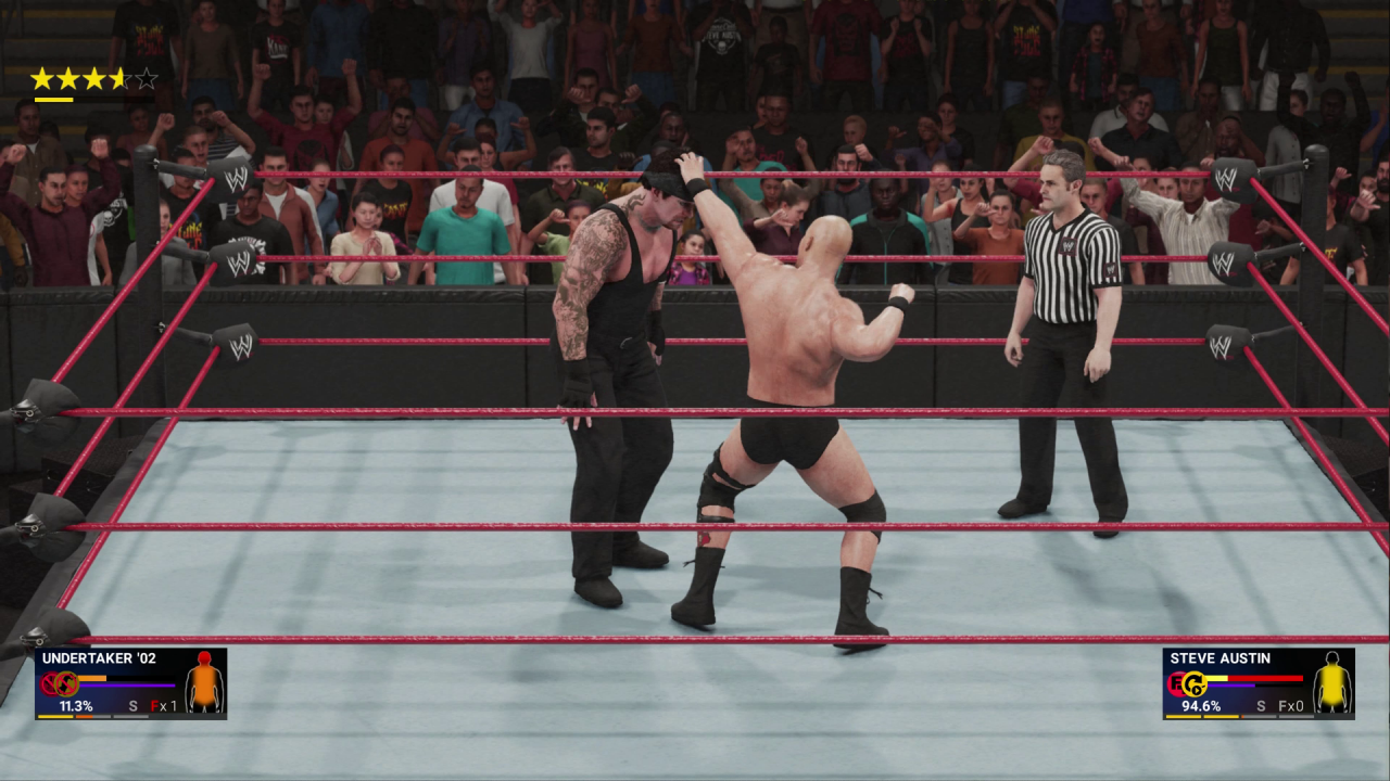 [19/09/2018] Neben den ganzen aktuellen WWE Superstars sind natürlich auch einige Legenden wie der Biker-Taker oder Stone Cold Steve Austin spielbar.
