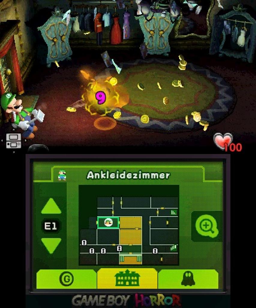 [04/10/2018] Die dauerhaft auf dem unteren 3DS-Bildschirm eingeblendete Karte der Spielwelt ist sehr praktisch, verrät sie neben dem Standort doch auch, welche Tür ihr mit einem gesammelten Schlüssel öffnen könnt.