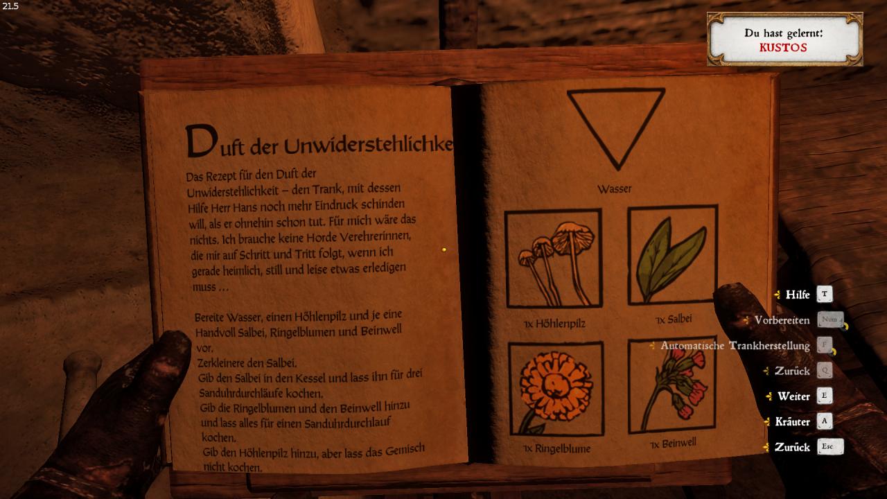 [18/10/2018] Kingdom Come: Deliverance -&nbsp; Wir müssen den Liebestrank für Herrn Capon selber zusammenbrauen.&nbsp;