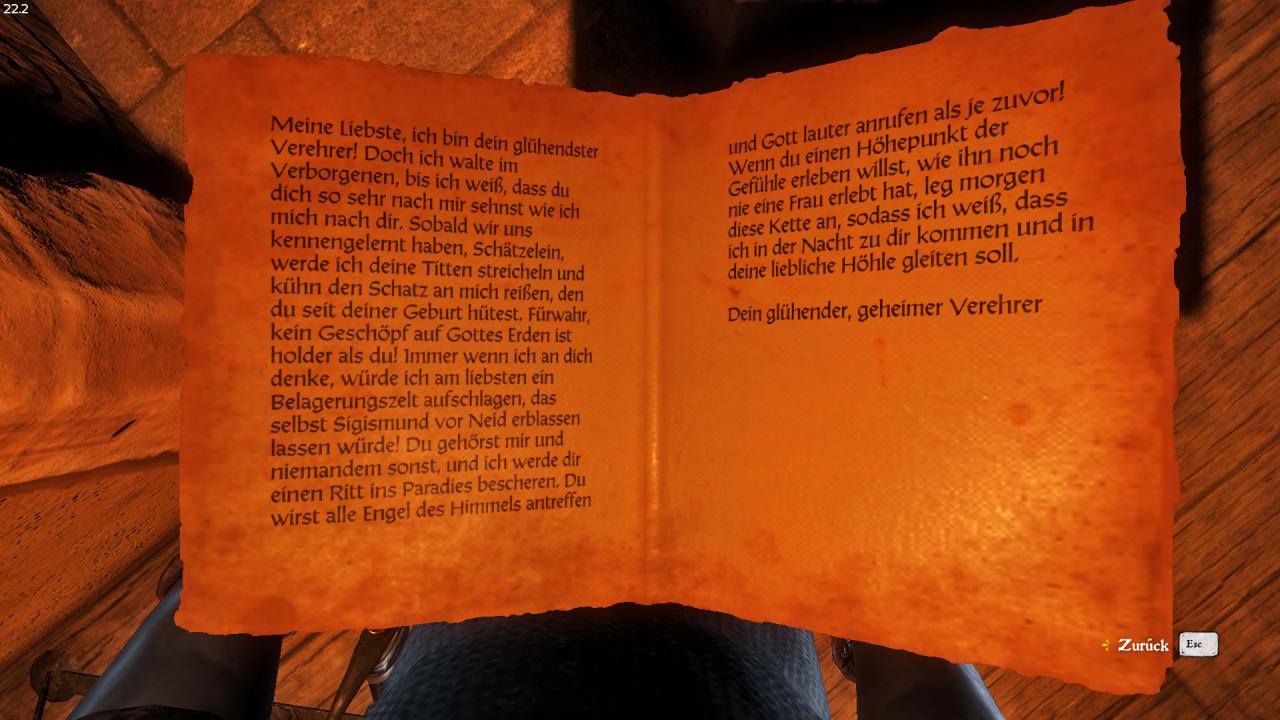 [18/10/2018] Kingdom Come: Deliverance - Der Liebebrief von Herrn Capon für seine Angebetete zeugt nicht unbedingt von großen Künsten.&nbsp;