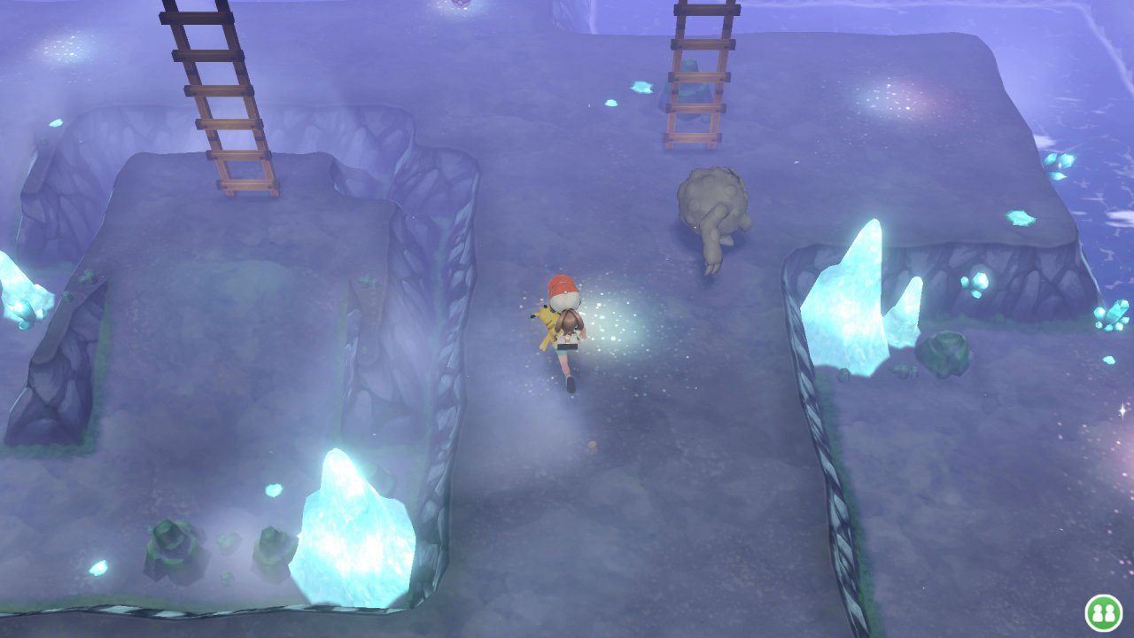 [28/11/2018] In der Azuria-Höhle entdecken wir einige wilde Pokémon.