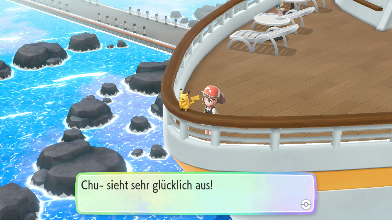 [14/11/2018] Auf dem Außendeck genießt Pikachu den Meeresblick.