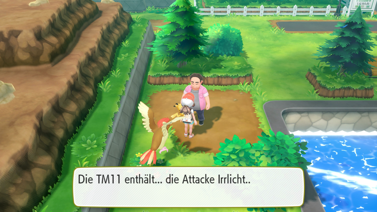 [16/11/2018] In Marmoria City können wir dank Spaltschnitt diesen Mann erreichen. Er schenkt uns die TM11 Irrlicht.