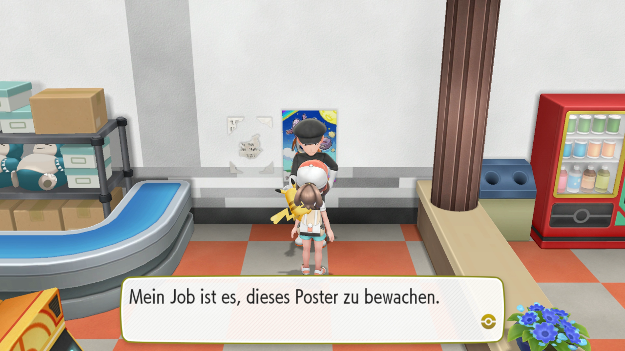 [19/11/2018] Ein unauffälliger Rüpel steht vor dem Team-Rocket-Poster.