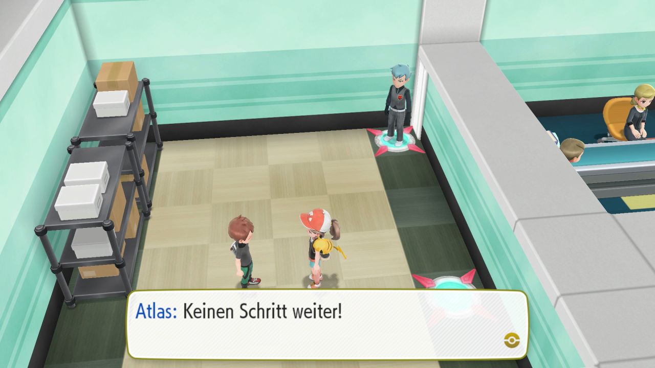 [19/11/2018] In einem abgeschotteten Zimmer finden wir unseren Rivalen Trace.