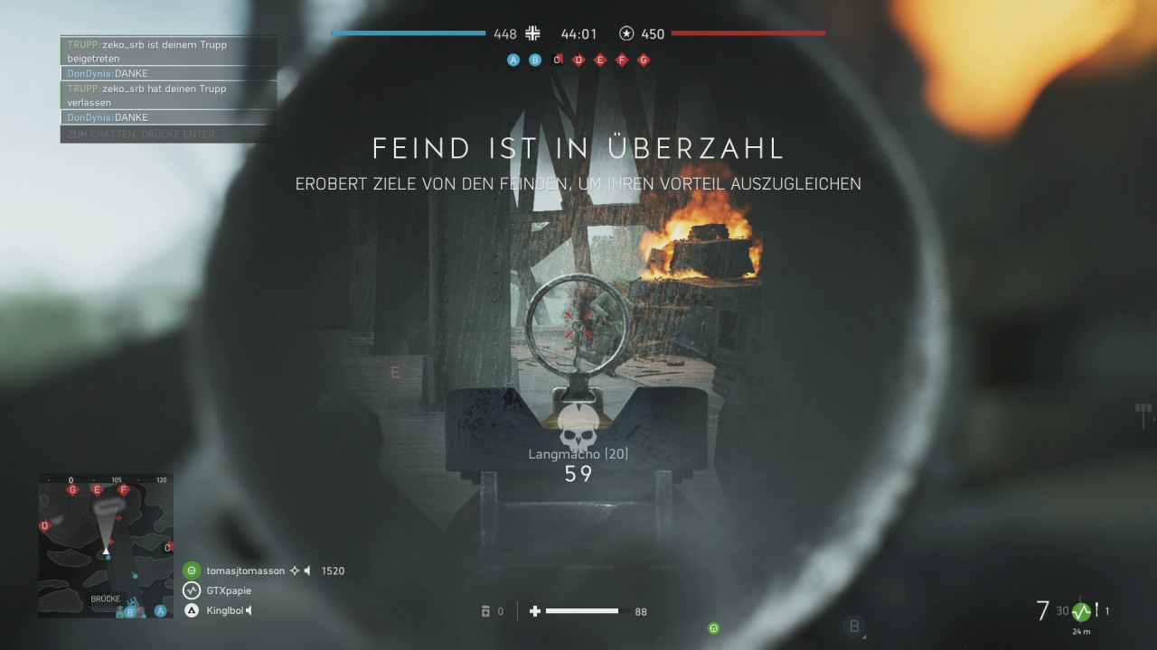 [15/11/2018] Die Visiere müssen wir in BF5 nicht mehr freischalten. Dafür stehen uns Skillbäume für die Waffen zur Verfügung, mit denen wir unser Arsenal etwa für den Nah- oder Fernkampf verbessern.