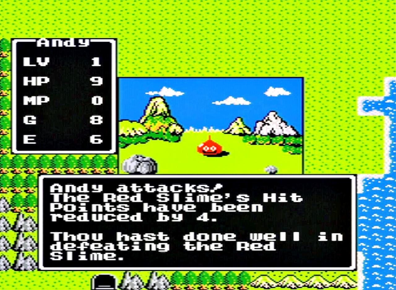 [09/11/2018] Der Schleim ist der erste Gegner, der euch auf der Oberweltkarte in Dragon Quest begegnet. Inzwischen dient er als Markenzeichen für die gesamte Reihe.